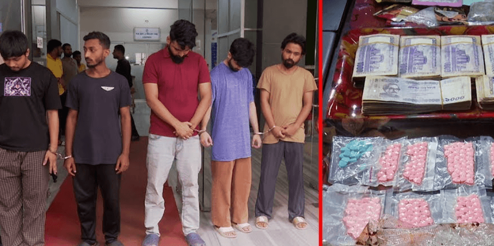 ডিজে পার্টির আড়ালে ভয়ংকর মাদক চক্র, রাজধানীতে গ্রেপ্তার ৫ তরুণ