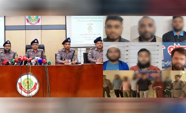 হানিট্র্যাপ চক্রের ১২ সদস্য গ্রেপ্তার, নগদ ও স্বর্ণসহ ১০ লাখ টাকা উদ্ধার