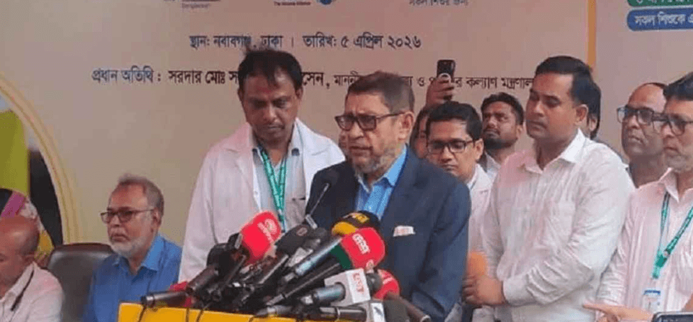 ৩ মে থেকে সারাদেশে হামের টিকাদান কর্মসূচি: স্বাস্থ্যমন্ত্রী