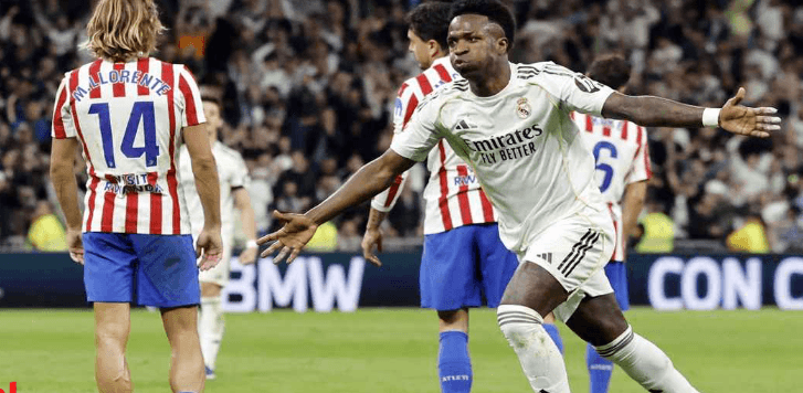 ভিনিসিয়ুসের জোড়া গোলে মাদ্রিদ ডার্বিতে রিয়ালের জয়