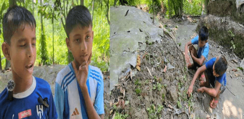 পরকীয়ার টানে মা চলে গেছেন, বাবার কবরের পাশে বসে দিন কাটে দুই শিশুর