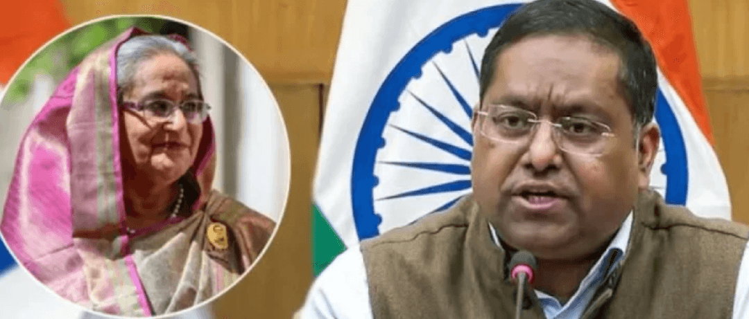 শেখ হাসিনার প্রত্যর্পণ অনুরোধ পরীক্ষা করছে ভারত: রণধীর জয়সওয়াল