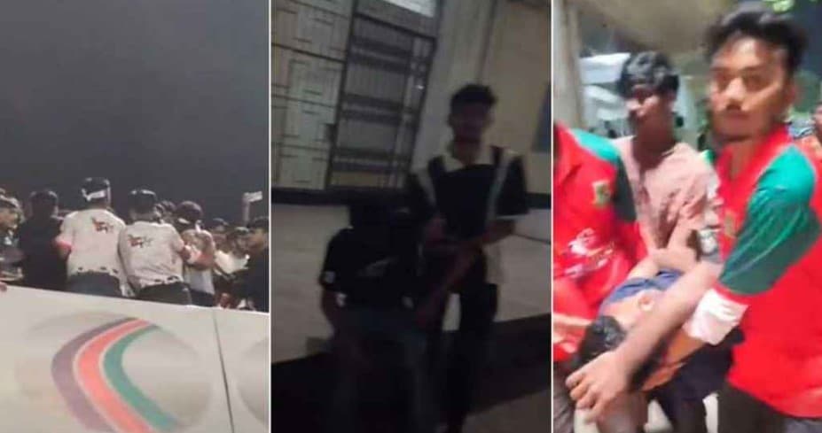 স্টেডিয়ামে ছাত্রলীগের ‘জয় বাংলা’ স্লোগান, জুলাইযোদ্ধাদের বেধড়ক পিটুনি