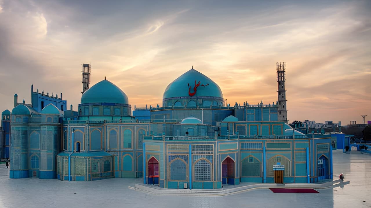 আফগানিস্তানের ঐতিহ্যবাহী নীল মসজিদ যেভাবে নির্মিত হয়েছে