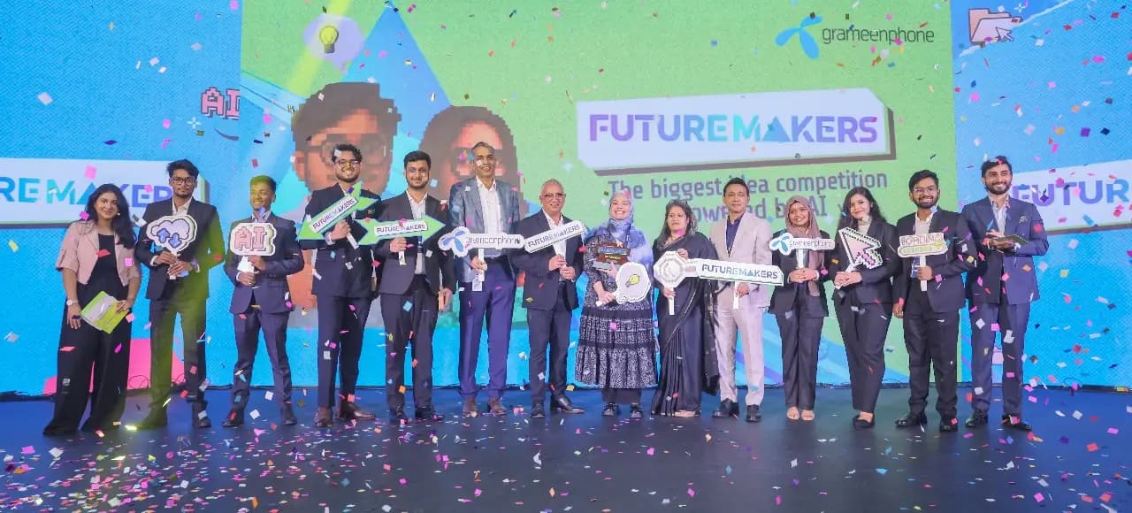 গ্রামীণফোনের ‘ফিউচারমেকার্স’ প্রতিযোগিতার গ্র্যান্ড ফিনালে অনুষ্ঠিত