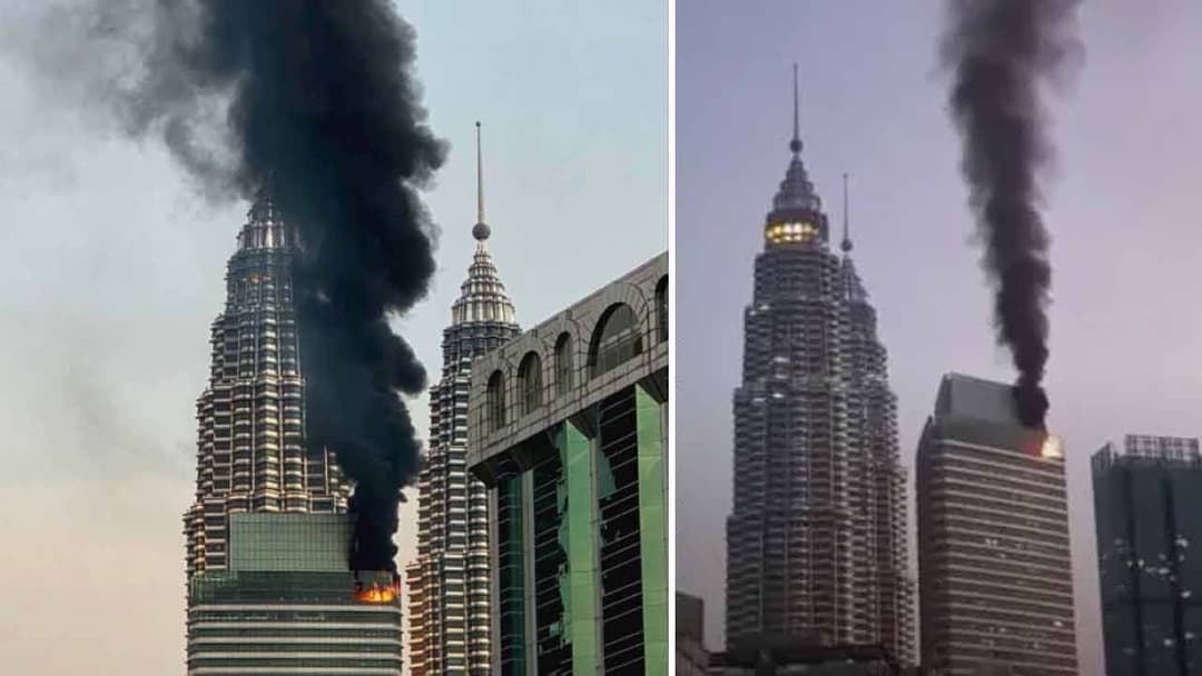 কুয়ালালামপুরে পেট্রোনাস টাওয়ারে ভয়াবহ অগ্নিকাণ্ড