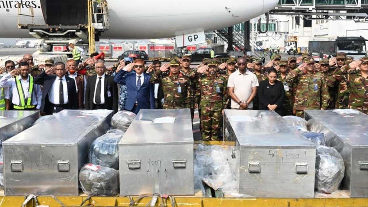 ৬ বাংলাদেশি শান্তিরক্ষীর জানাজা রোববার, হবে সামরিক মর্যাদায় দাফন